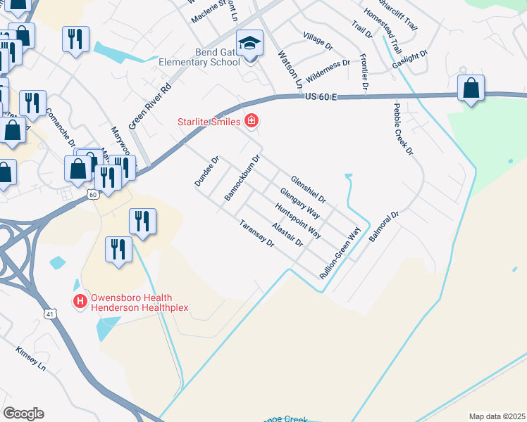 map of restaurants, bars, coffee shops, grocery stores, and more near 1213-1299 Taransay Drive in Henderson