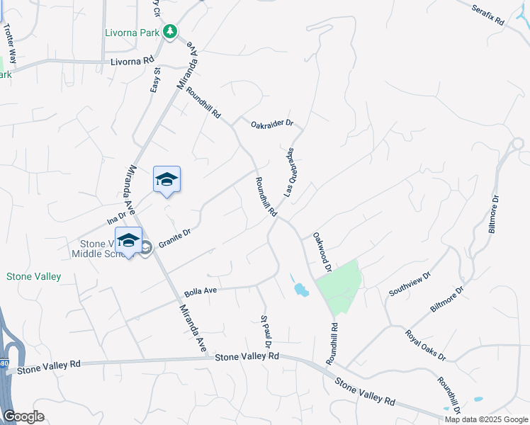 map of restaurants, bars, coffee shops, grocery stores, and more near 154 Las Quebradas in Alamo