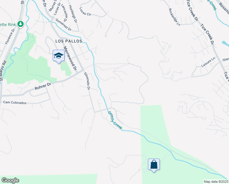 map of restaurants, bars, coffee shops, grocery stores, and more near 149 Castle Court in Lafayette