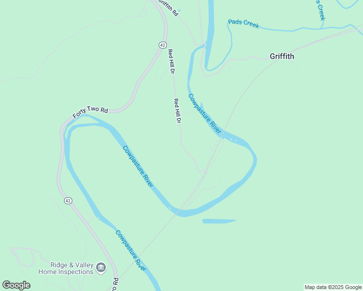map of restaurants, bars, coffee shops, grocery stores, and more near Red Hill Drive in Alleghany County