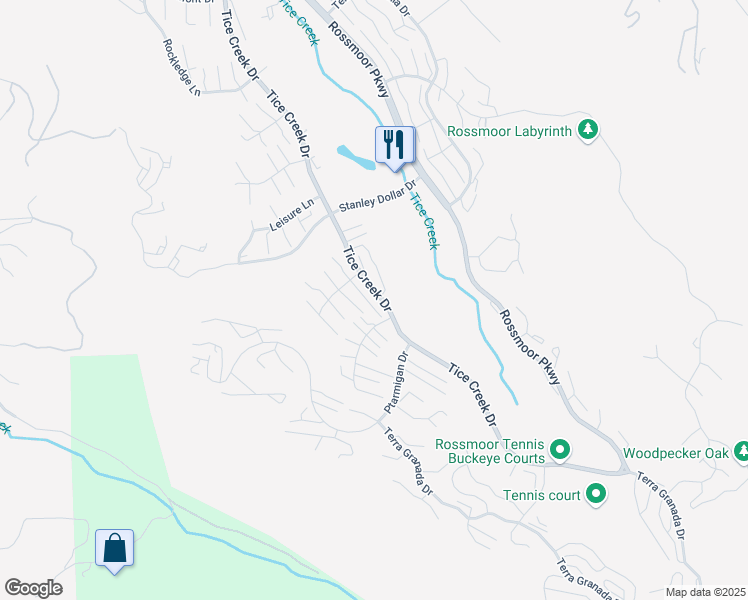 map of restaurants, bars, coffee shops, grocery stores, and more near 1125 Singingwood Court in Walnut Creek