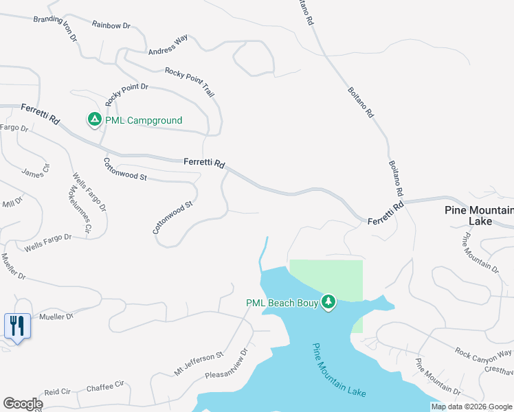map of restaurants, bars, coffee shops, grocery stores, and more near 19940 Deerbrush Court in Groveland