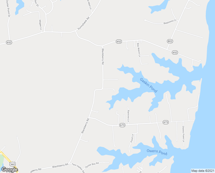 map of restaurants, bars, coffee shops, grocery stores, and more near 1080 Blackberry Road in Reedville