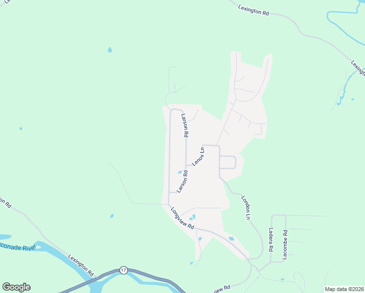 map of restaurants, bars, coffee shops, grocery stores, and more near 21146 Larson Road in Waynesville