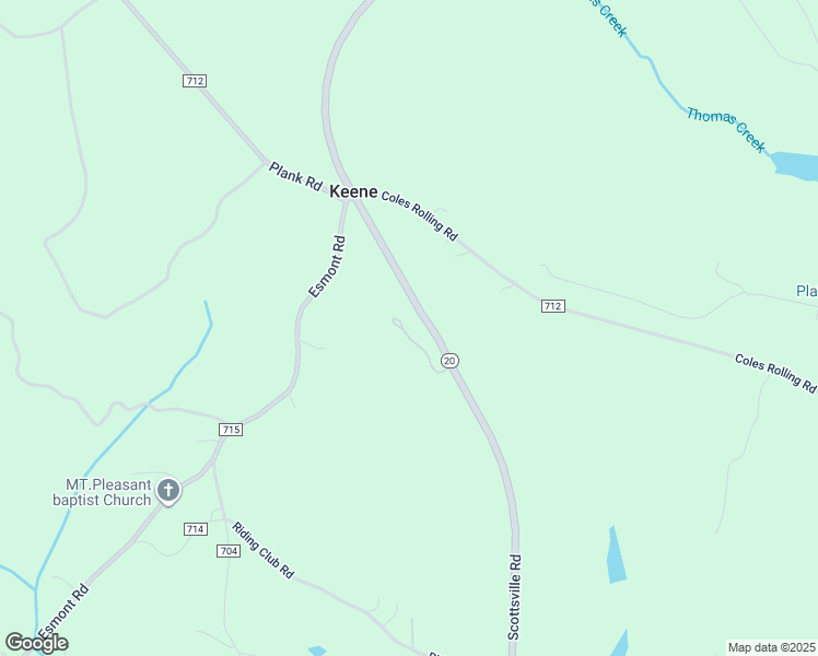 map of restaurants, bars, coffee shops, grocery stores, and more near 6110 Scottsville Road in Scottsville