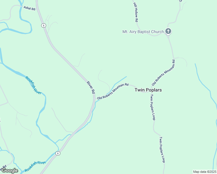 map of restaurants, bars, coffee shops, grocery stores, and more near 167 Old Roberts Mountain Road in Faber