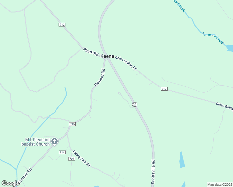 map of restaurants, bars, coffee shops, grocery stores, and more near 6110 Scottsville Road in Scottsville