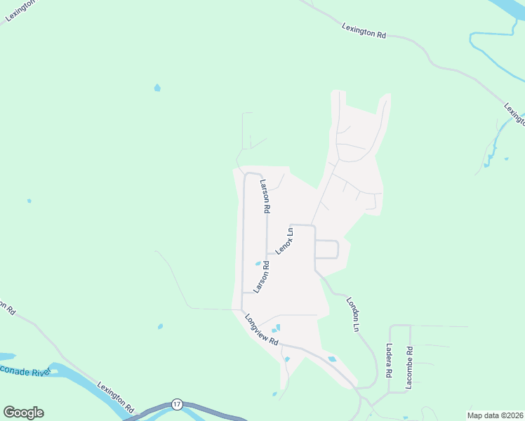 map of restaurants, bars, coffee shops, grocery stores, and more near 21074 Larson Road in Waynesville