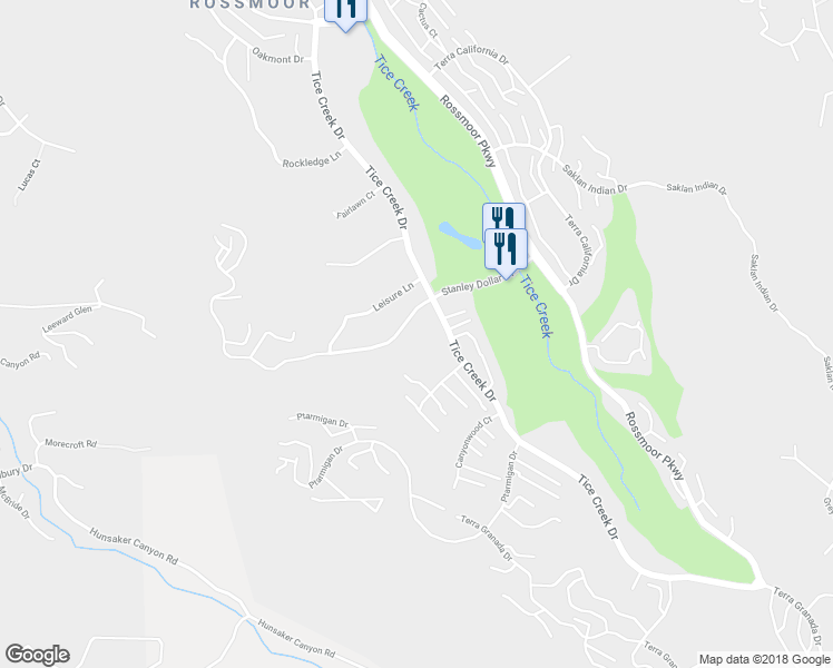 map of restaurants, bars, coffee shops, grocery stores, and more near 1125 Stanley Dollar Drive in Walnut Creek