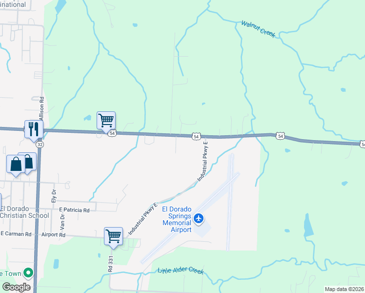 map of restaurants, bars, coffee shops, grocery stores, and more near 2541 South 365 Road in El Dorado Springs
