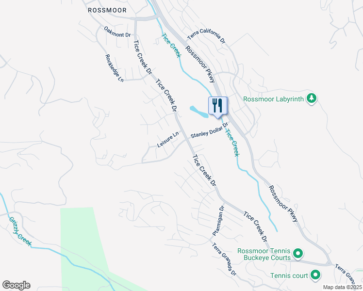 map of restaurants, bars, coffee shops, grocery stores, and more near 1125 Stanley Dollar Drive in Walnut Creek