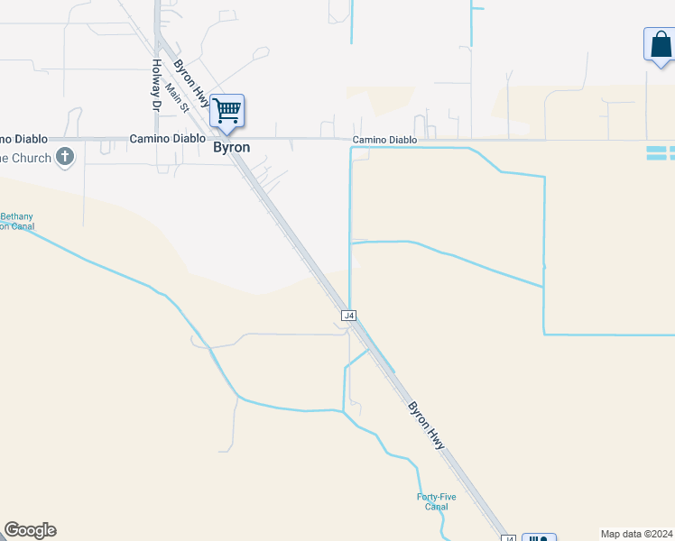 map of restaurants, bars, coffee shops, grocery stores, and more near 15447 Byron Highway in Byron