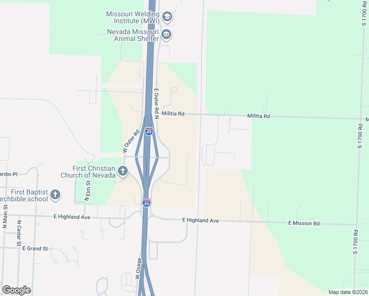 map of restaurants, bars, coffee shops, grocery stores, and more near in Nevada