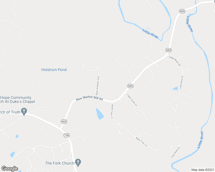 map of restaurants, bars, coffee shops, grocery stores, and more near 12416 New Market Mill Road in Beaverdam