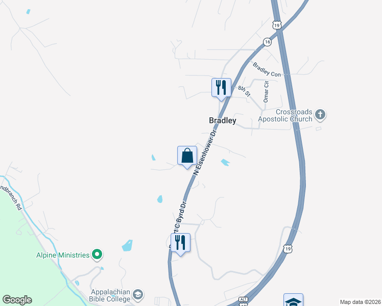 map of restaurants, bars, coffee shops, grocery stores, and more near 143 3rd St in Mt Hope