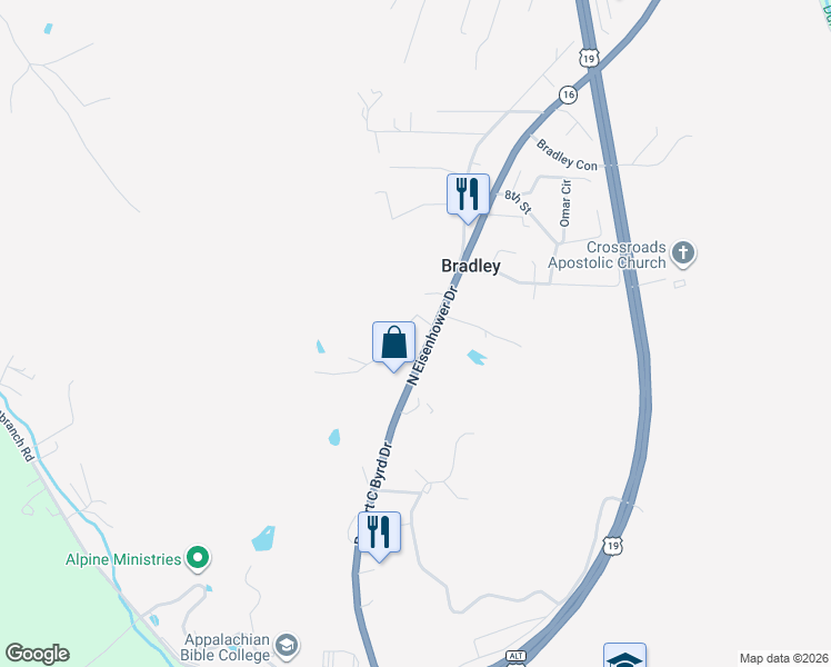 map of restaurants, bars, coffee shops, grocery stores, and more near 143 3rd St in Mt Hope