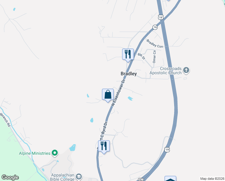 map of restaurants, bars, coffee shops, grocery stores, and more near 143 3rd St in Mt Hope