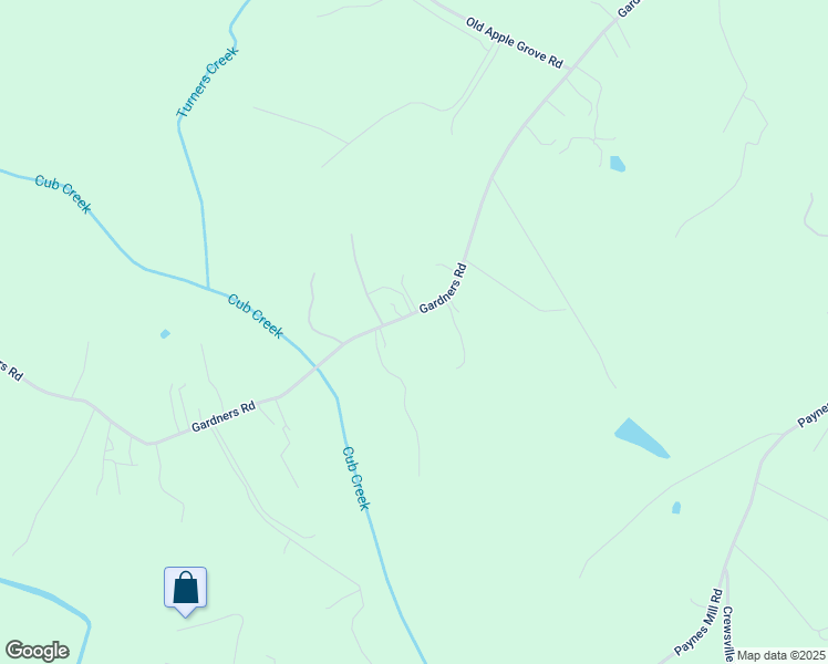 map of restaurants, bars, coffee shops, grocery stores, and more near 1550 Gardners Road in Mineral
