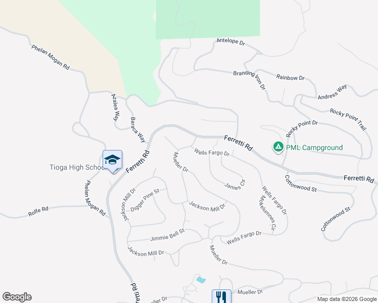 map of restaurants, bars, coffee shops, grocery stores, and more near 13191 Mueller Drive in Groveland