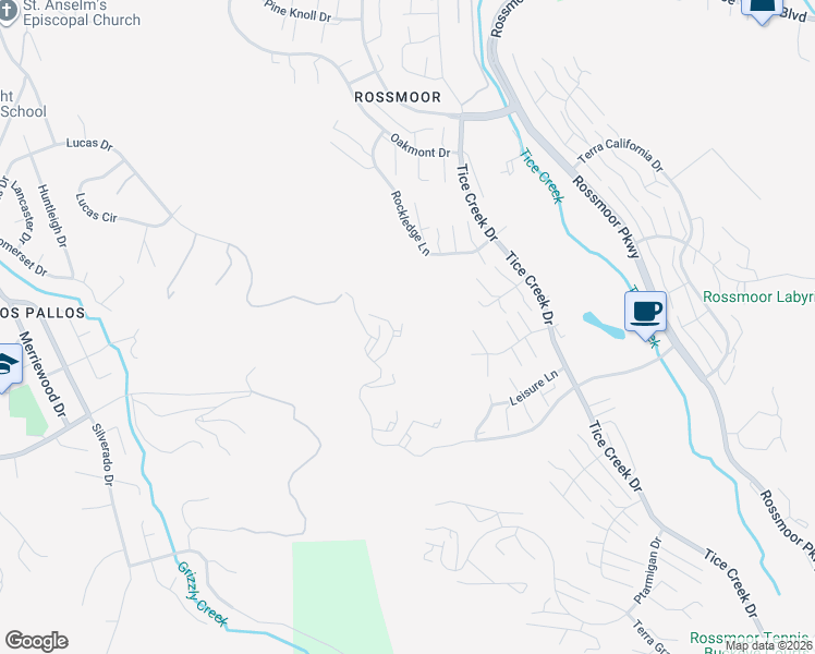 map of restaurants, bars, coffee shops, grocery stores, and more near 1738 Stanley Dollar Drive in Walnut Creek