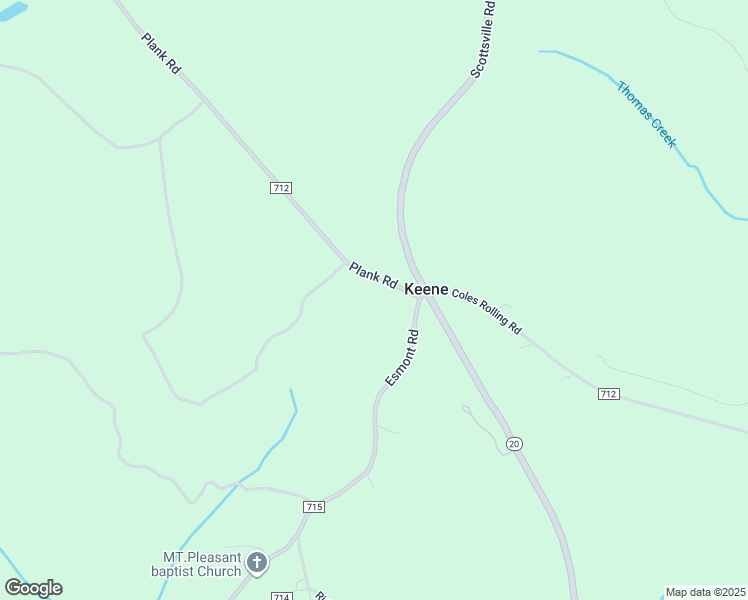map of restaurants, bars, coffee shops, grocery stores, and more near 1463 Plank Road in Esmont