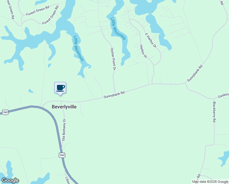 map of restaurants, bars, coffee shops, grocery stores, and more near 507 Sunnybank Road in Reedville