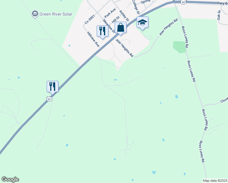 map of restaurants, bars, coffee shops, grocery stores, and more near Orum Norton Road in Irvington
