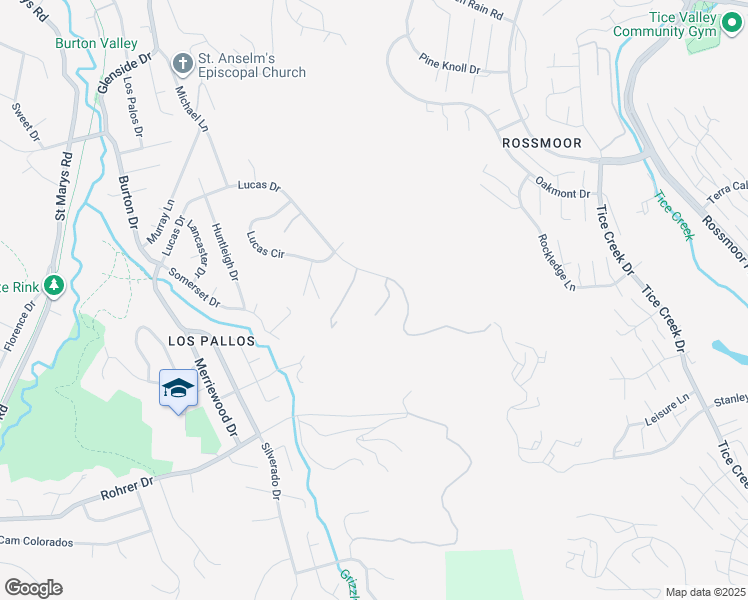 map of restaurants, bars, coffee shops, grocery stores, and more near 11 Lucas Ranch Court in Lafayette
