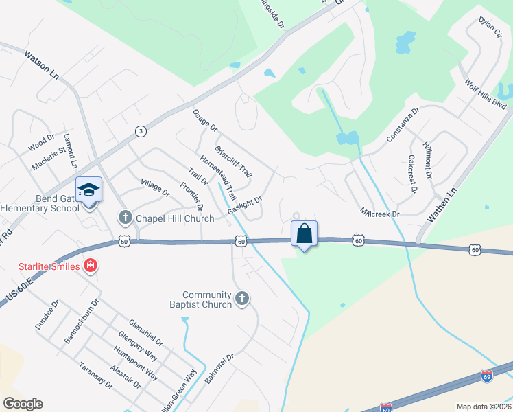 map of restaurants, bars, coffee shops, grocery stores, and more near 1030-1044 Homestead Point in Henderson