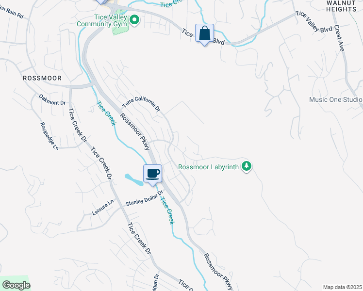 map of restaurants, bars, coffee shops, grocery stores, and more near 2634 Saklan Indian Drive in Walnut Creek