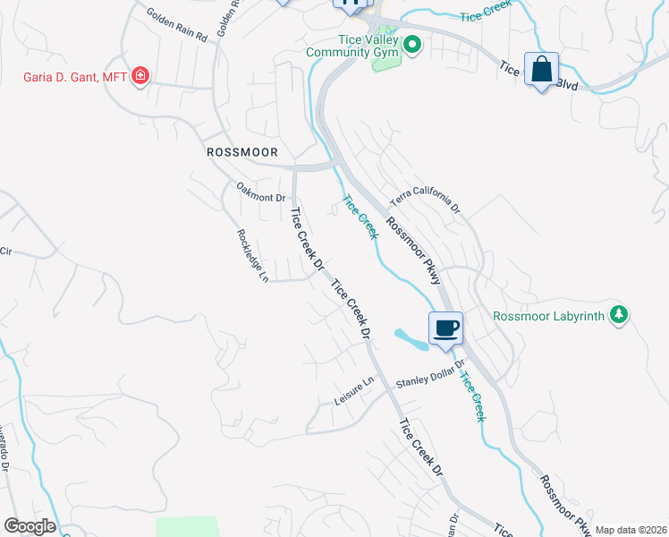 map of restaurants, bars, coffee shops, grocery stores, and more near 2308 Tice Creek Drive in Walnut Creek
