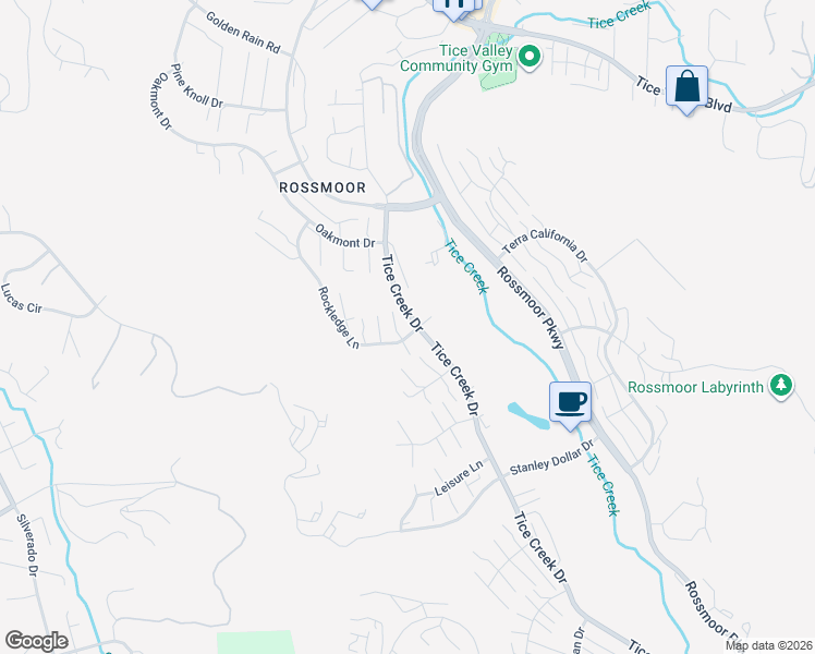 map of restaurants, bars, coffee shops, grocery stores, and more near 2279 Tice Creek Drive in Walnut Creek