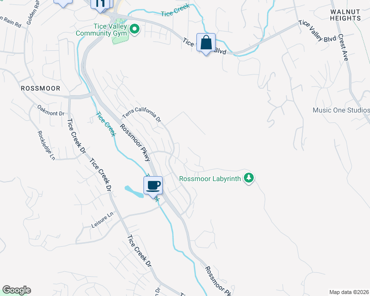 map of restaurants, bars, coffee shops, grocery stores, and more near 2666 Saklan Indian Drive in Walnut Creek