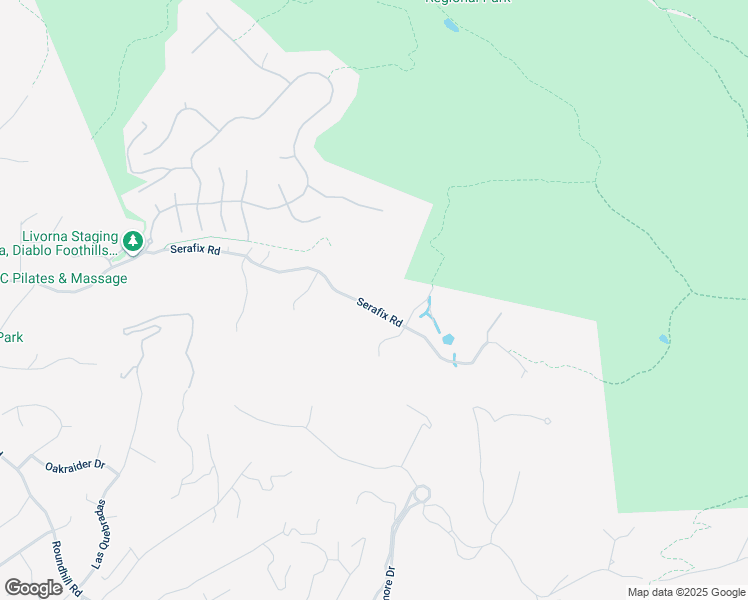 map of restaurants, bars, coffee shops, grocery stores, and more near 1555 Serafix Road in Alamo