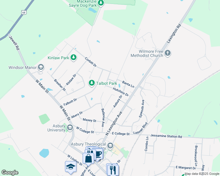 203 Hutchins Drive, Wilmore KY Walk Score