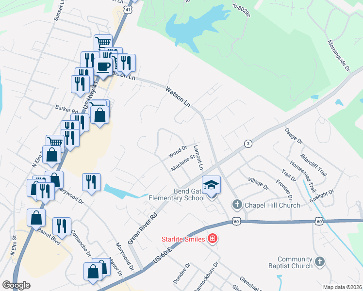 map of restaurants, bars, coffee shops, grocery stores, and more near 784 Timbers Drive in Henderson