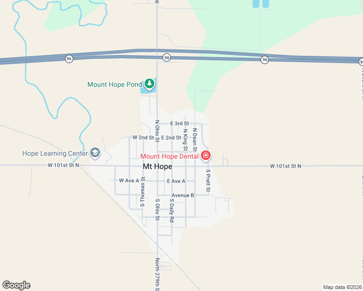 map of restaurants, bars, coffee shops, grocery stores, and more near 301 North King Street in Mount Hope