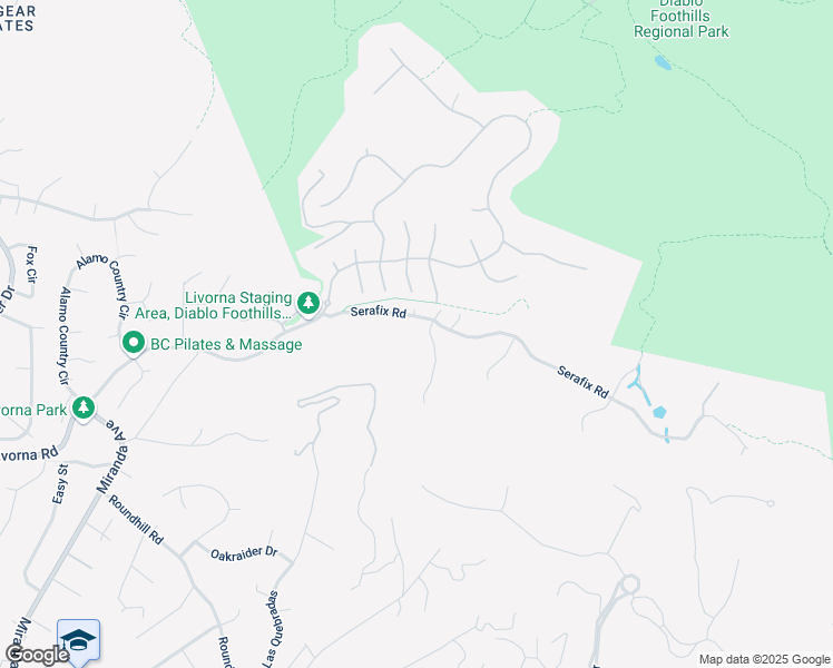 map of restaurants, bars, coffee shops, grocery stores, and more near 100 Mystic Place in Alamo