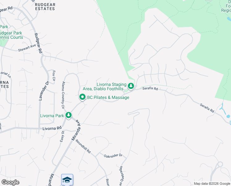 map of restaurants, bars, coffee shops, grocery stores, and more near 721 Fair Oaks Drive in Alamo