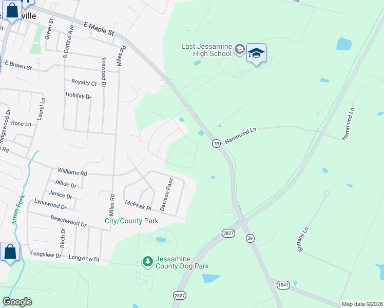 map of restaurants, bars, coffee shops, grocery stores, and more near 892-940 Sulphur Well Road in Nicholasville