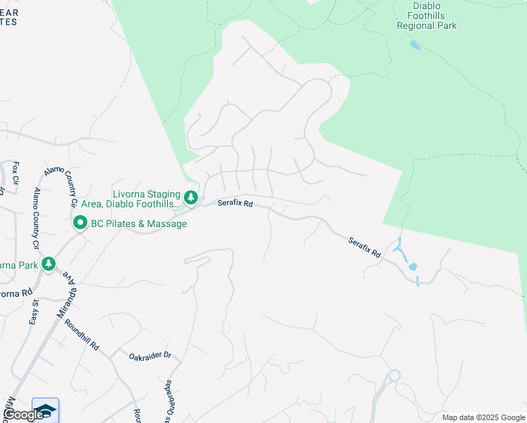 map of restaurants, bars, coffee shops, grocery stores, and more near 100 Mystic Place in Alamo