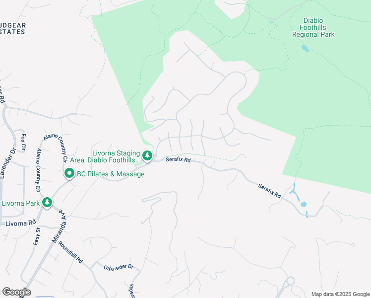 map of restaurants, bars, coffee shops, grocery stores, and more near 47 Kentfield Court in Alamo