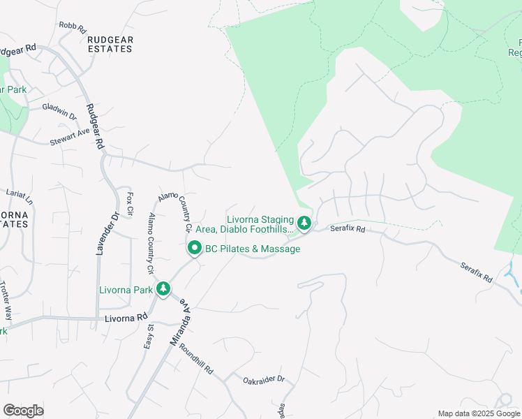 map of restaurants, bars, coffee shops, grocery stores, and more near 374 James Bowie Court in Alamo
