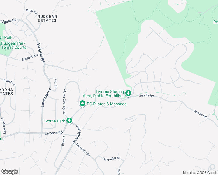 map of restaurants, bars, coffee shops, grocery stores, and more near 374 James Bowie Court in Alamo