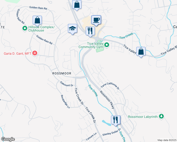 map of restaurants, bars, coffee shops, grocery stores, and more near in Walnut Creek