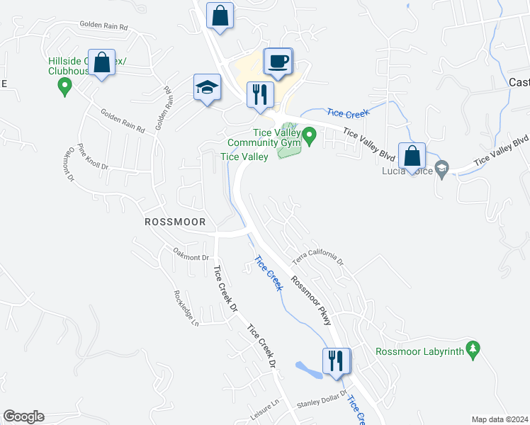 map of restaurants, bars, coffee shops, grocery stores, and more near 2055 Cactus Court in Walnut Creek