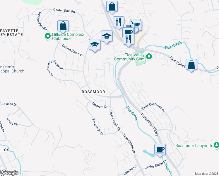 map of restaurants, bars, coffee shops, grocery stores, and more near 1937 Lakeshire Drive in Walnut Creek