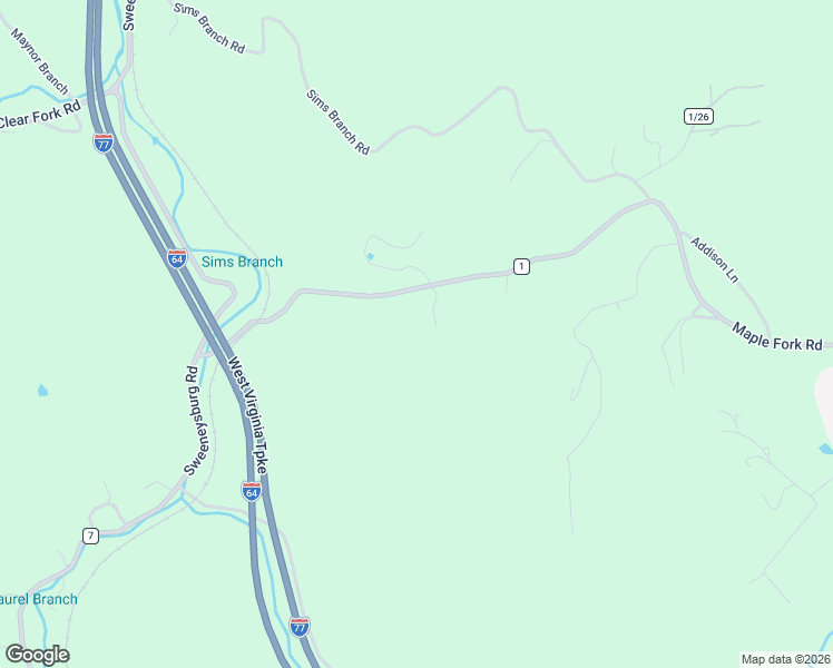 map of restaurants, bars, coffee shops, grocery stores, and more near 1985 Maple Fork Road in Mount Hope