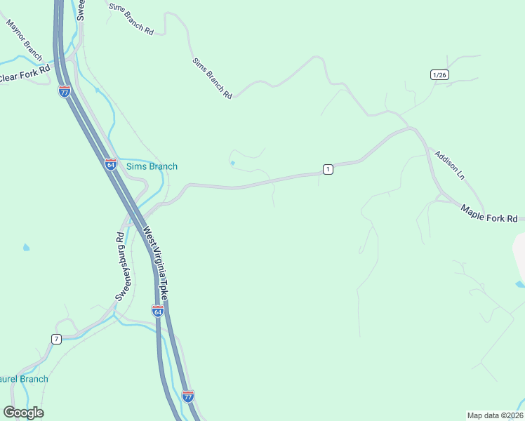 map of restaurants, bars, coffee shops, grocery stores, and more near 1985 Maple Fork Road in Mount Hope