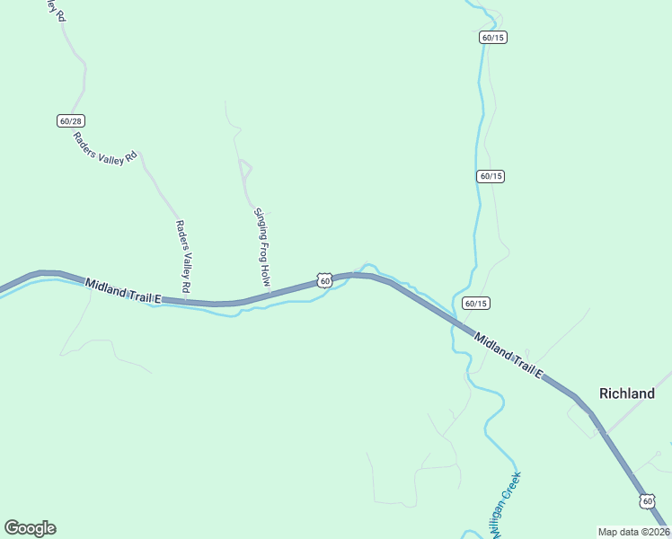 map of restaurants, bars, coffee shops, grocery stores, and more near 25339 Midland Trail East in Lewisburg